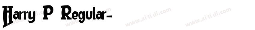 Harry P Regular字体转换
